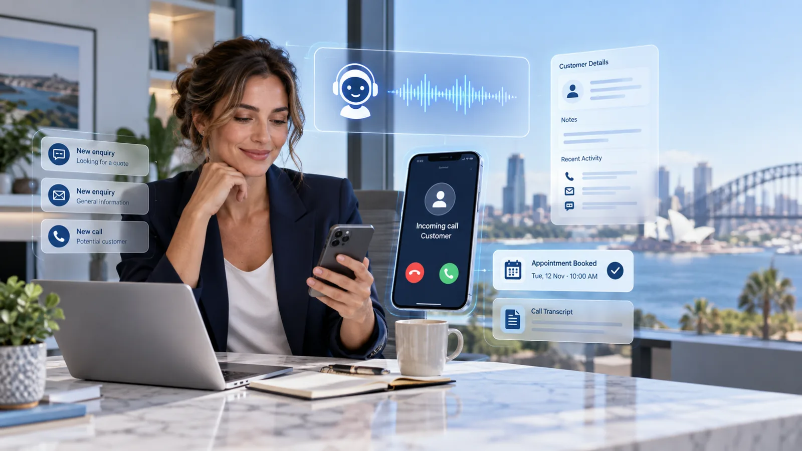 AI receptionist for small business in Australia
